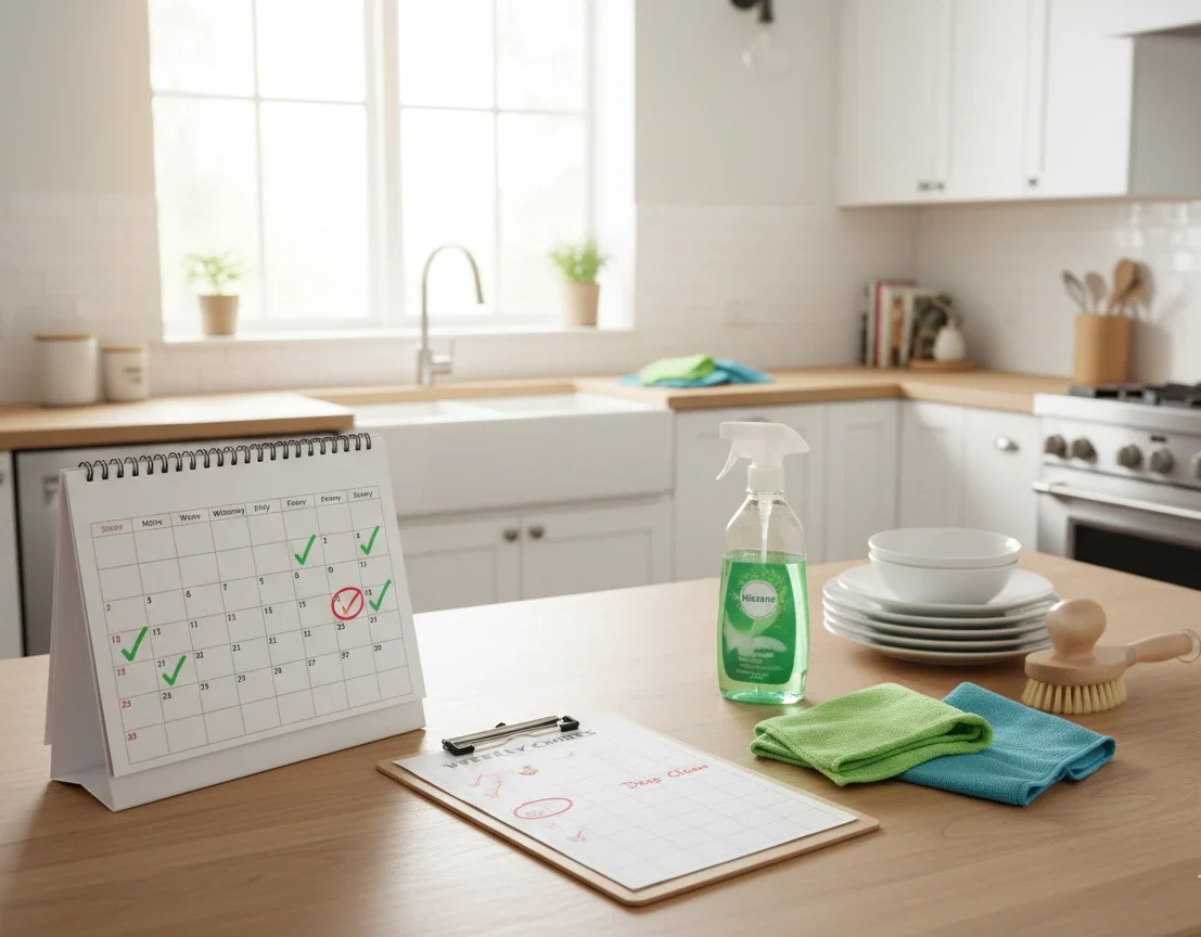 Recurring cleaning service schedule for Charlotte NC homes with bi-weekly maid service