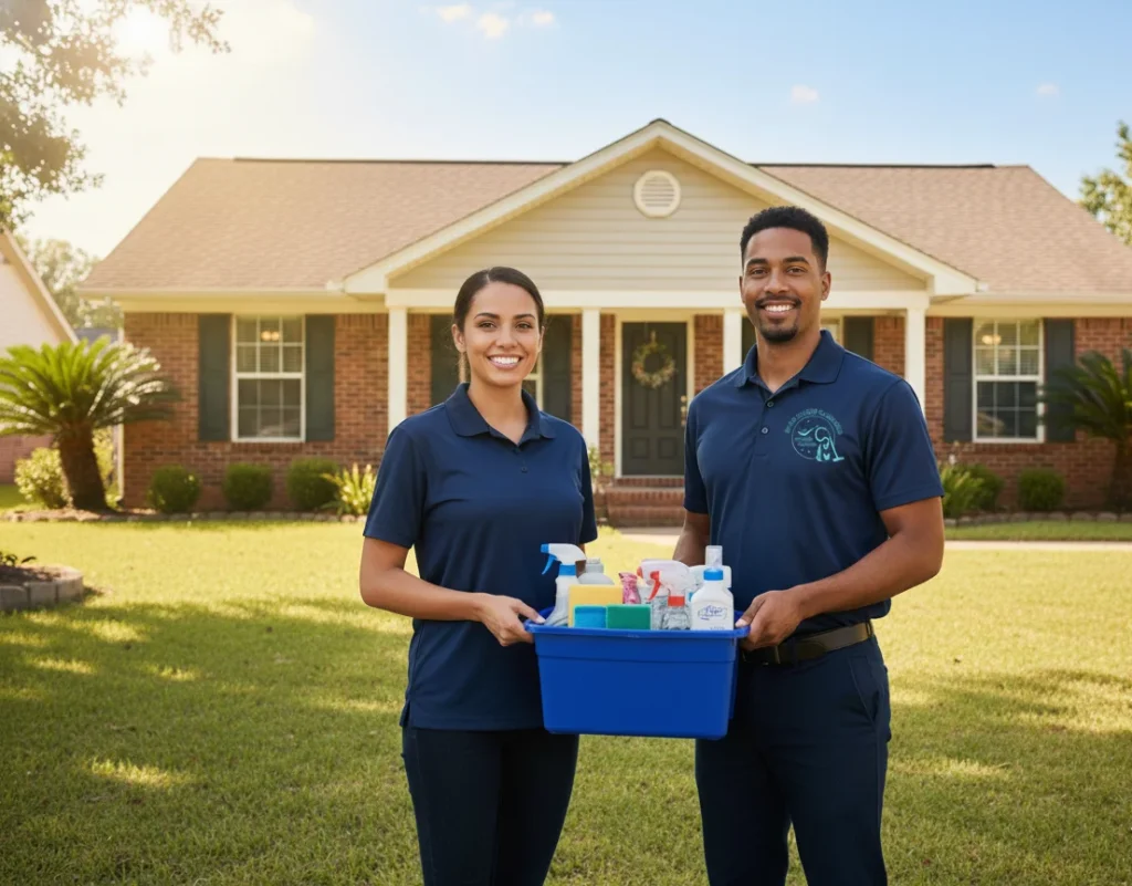 Elite Touch Cleaners professional team ready to deep clean a home in LaPlace Louisiana
